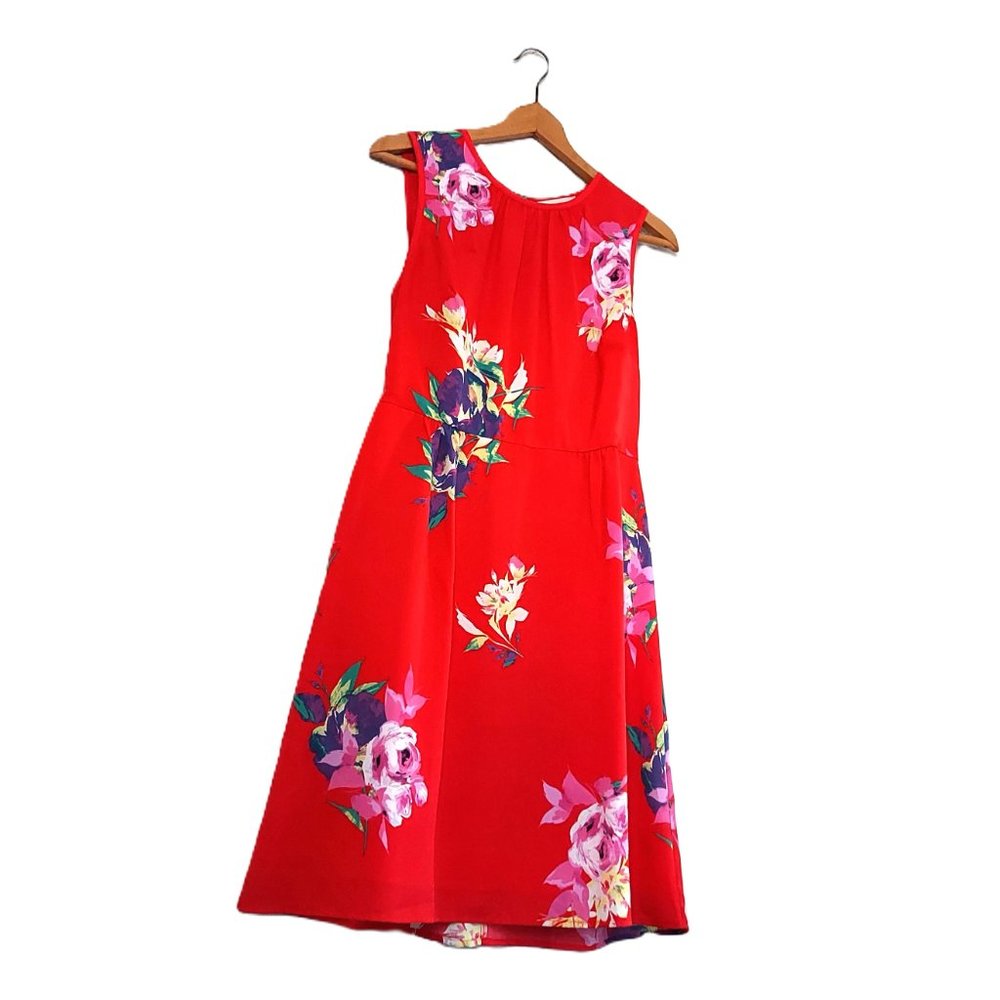 Lark & Ro Women's Sleeveless Floral Print A-Line Dress